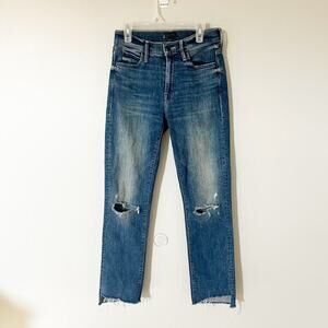Mother the rascal ankle step fray field of dreams jeans women’s size 23/24